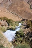 mountain river in chile