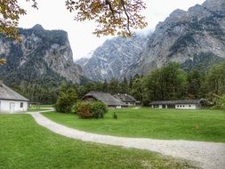 idyllic landscape in a valley in bavaria