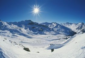 Dolomites Mountain Winter