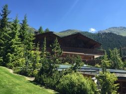 Verbier village in Switzerland