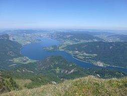 beautiful Lake in mountain Landscape at Summer, austria, Mondsee
