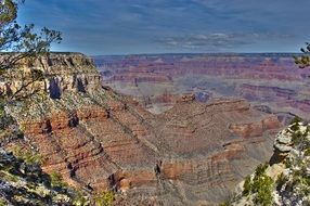 colorful rocks in Grand Canyon national park, usa, arizona
