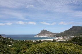 beautiful view of the bay in South Africa