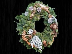 Wreath Decoration in dark