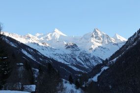 Landscape Picture of the alps in Switzerland