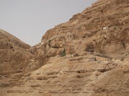 landscape of sandstone mountains