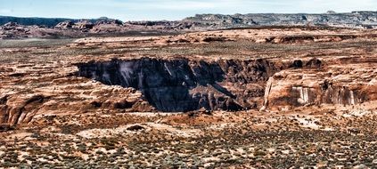 panorama of the tourist site horseshoe bend