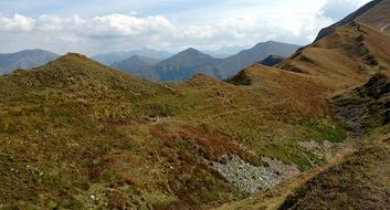 white clouds over the tatras