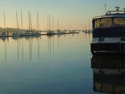 Landscape of river in morning time