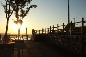 park during sunset