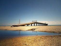 bridge over water in summer