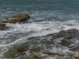 panoramic view of the rocky coast