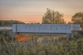 bridge over wetlands in denmark