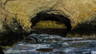sea cave mouth, cyprus, ayia napa