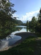 Auwaldsee Fish Oberstdorf lake landscape