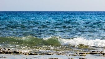 waves near the coast in cyprus