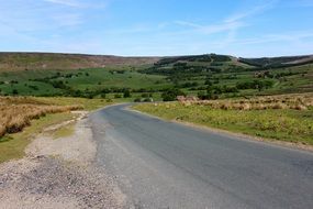 asphalt road to yorkshire moors