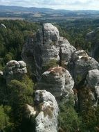 panoramic view of the picturesque mountains in the Czech Republic