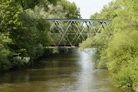 Railway bridge and river