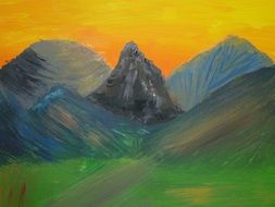 acrylic painting landscape