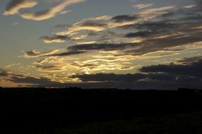 amazing sunset clouds