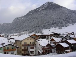 Landscape of wintry Trentino