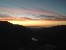 captivating Mountains Sunset
