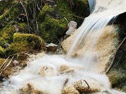 murmur of a small waterfall in Croatia