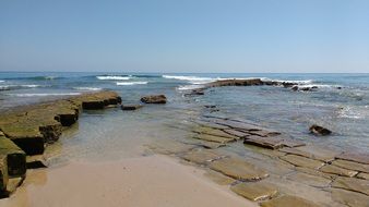 stones on the coast of portugal