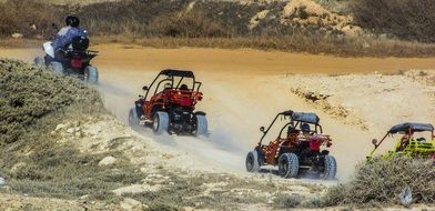 Quad Bikes in a desert