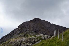 Cloudy Mountain Wales dramatic Landscape