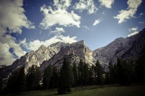 panorama of the picturesque landscape in south tyrol