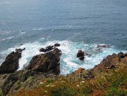 Photo of rocky coast of ocean in France