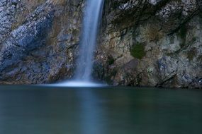 natural small waterfall