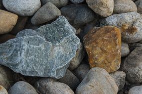 stones of different sizes close-up
