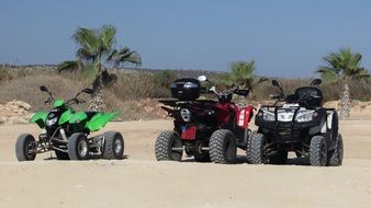four quad bikes