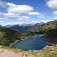 lake in the mountains of italy