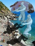 fantastic beach drawing