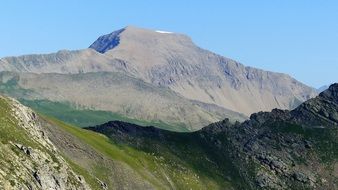 Hiking summit Landscape in Alps