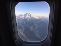 View from a window in a plane