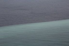 bicolor Baltic Sea water near Rugen island, germany