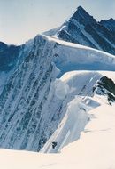 snowy mountains in Switzerland