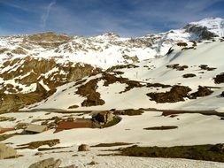 mountains snow in Switzerland