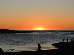 coastline at sunset in Oregon
