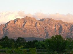 panorama view of mountains in South Africa