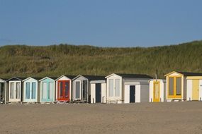 Beach on North Sea on a sunny day