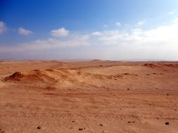 Wheel sand desert in Peru