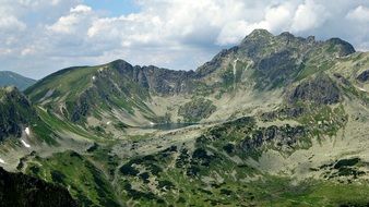 tatry mountains valley view