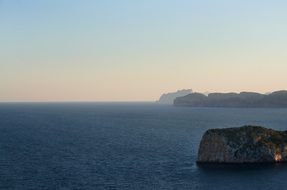 panoramic view of the coast of the Costa Blanca in Spain