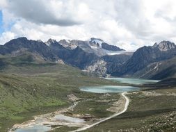 Landscape of the litang county sichuan province